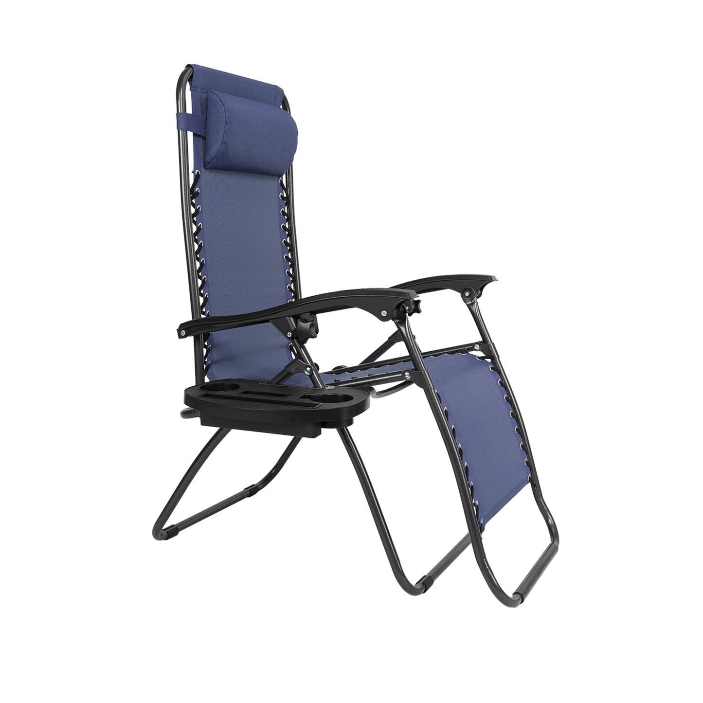 Lounge Patio Chairs with Pillow and Utility Tray