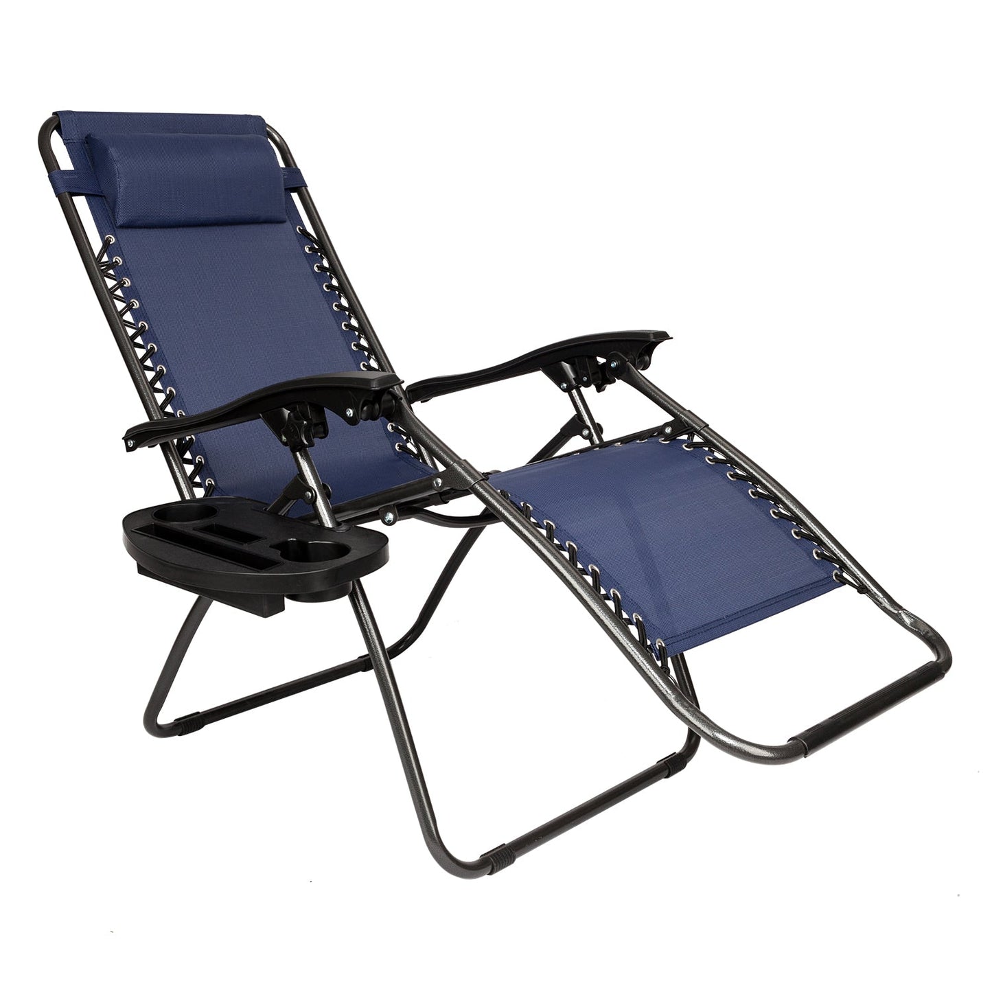 Lounge Patio Chairs with Pillow and Utility Tray