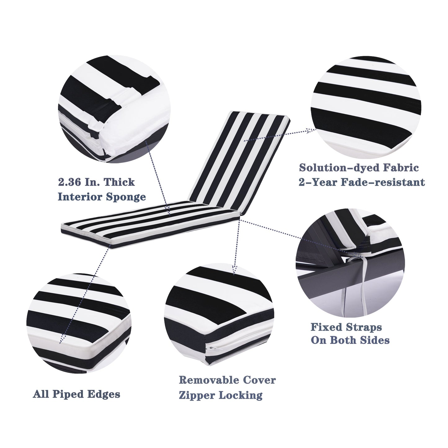 2PCS Chair Cushion Replacement