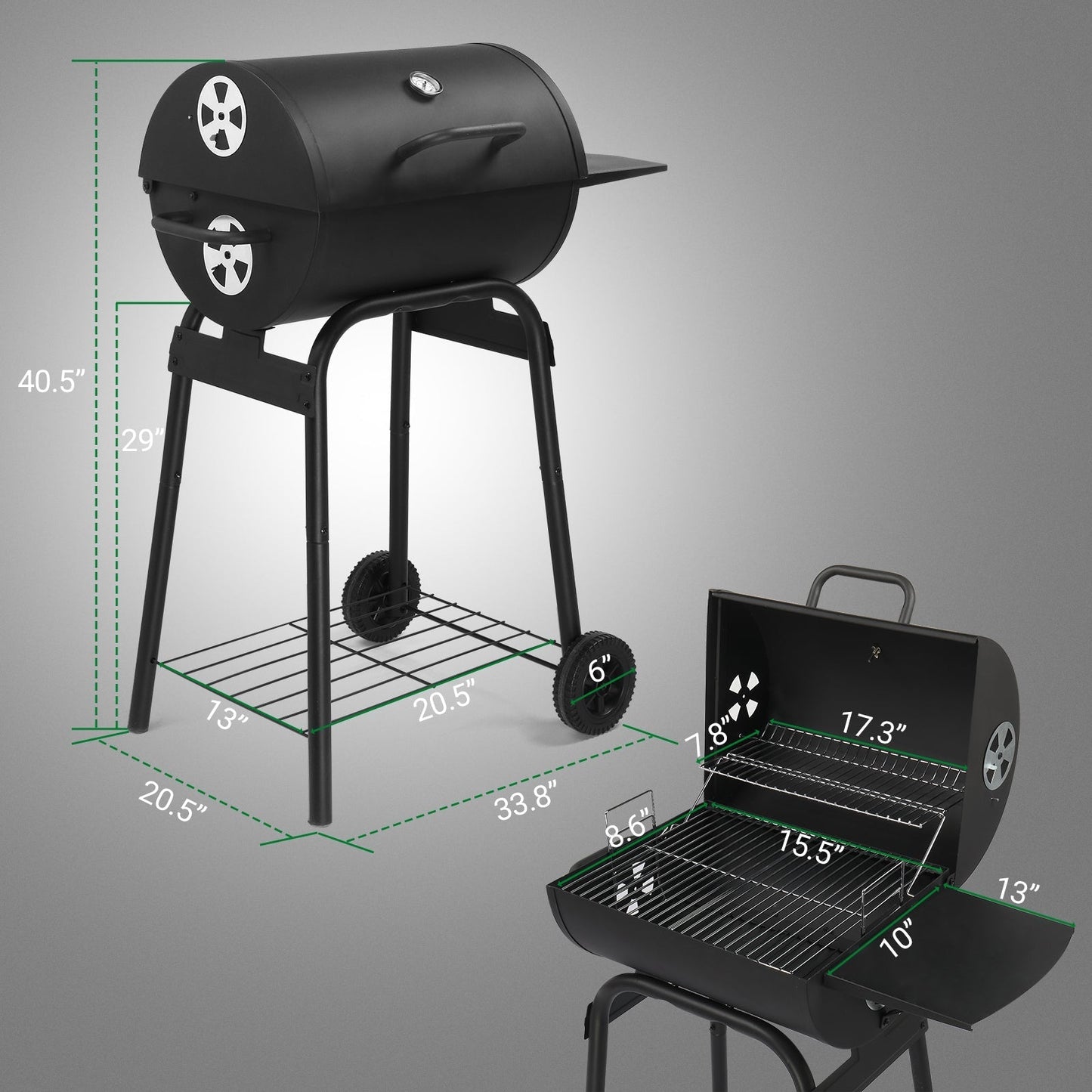Charcoal Outdoor BBQ Grill