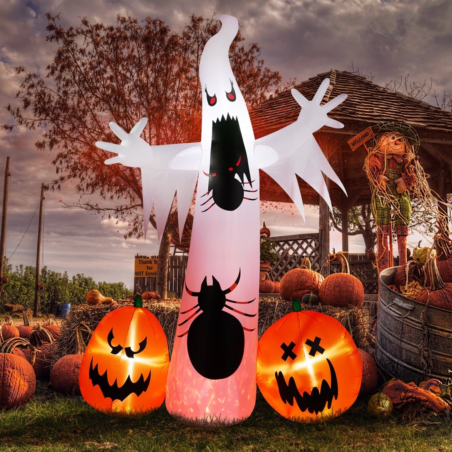 Scary Halloween Giant Blow up Ghost Decorations