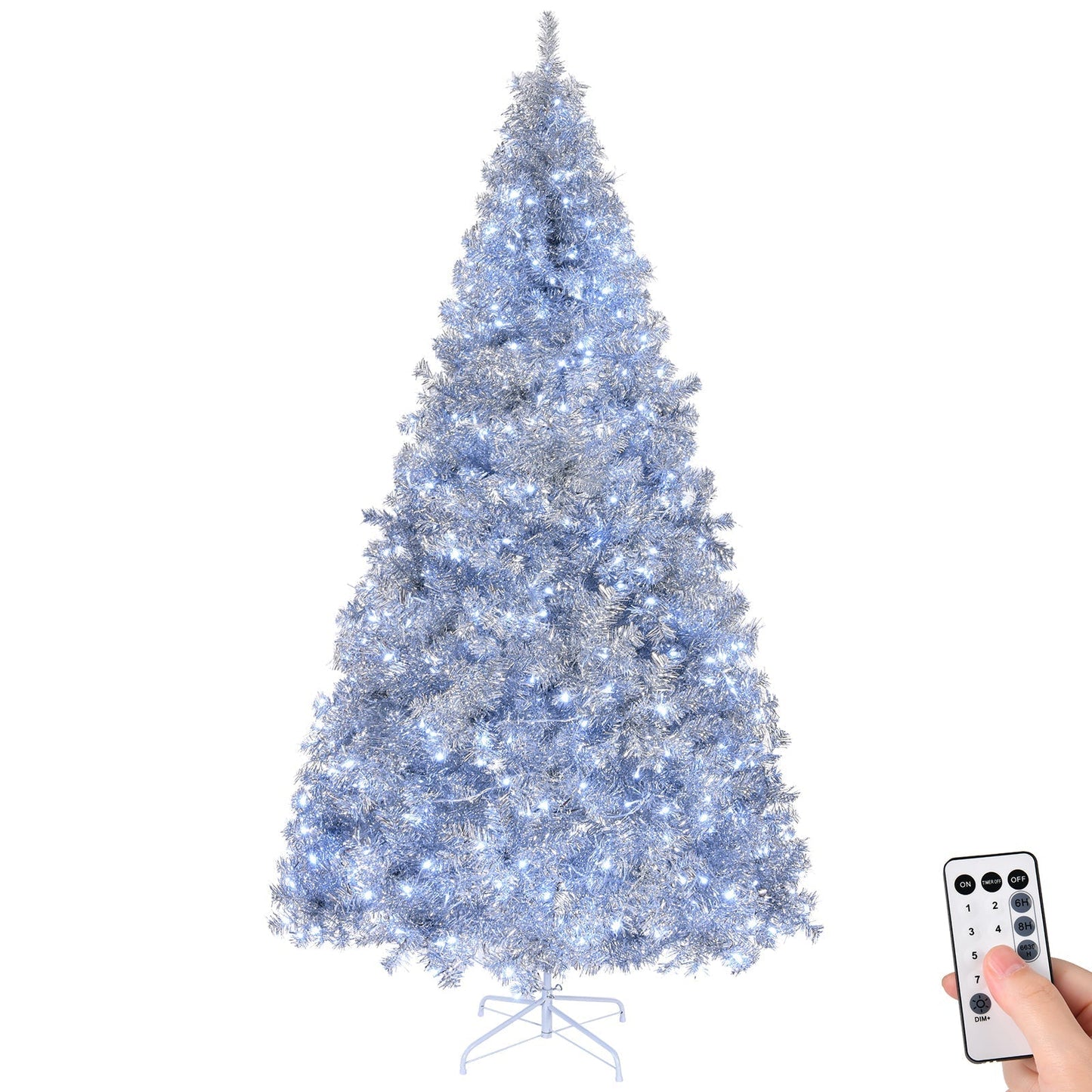 8 FT Pre-lit Artificial Christmas Tree