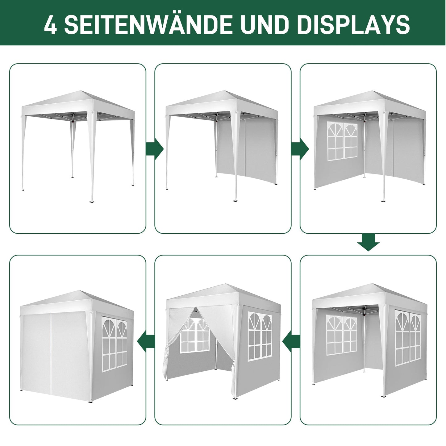 6.5x6.5ft Pop Up Canopy Tent