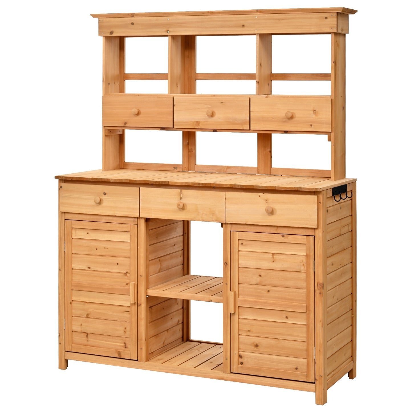 Patio Storage Workstation with Shelves