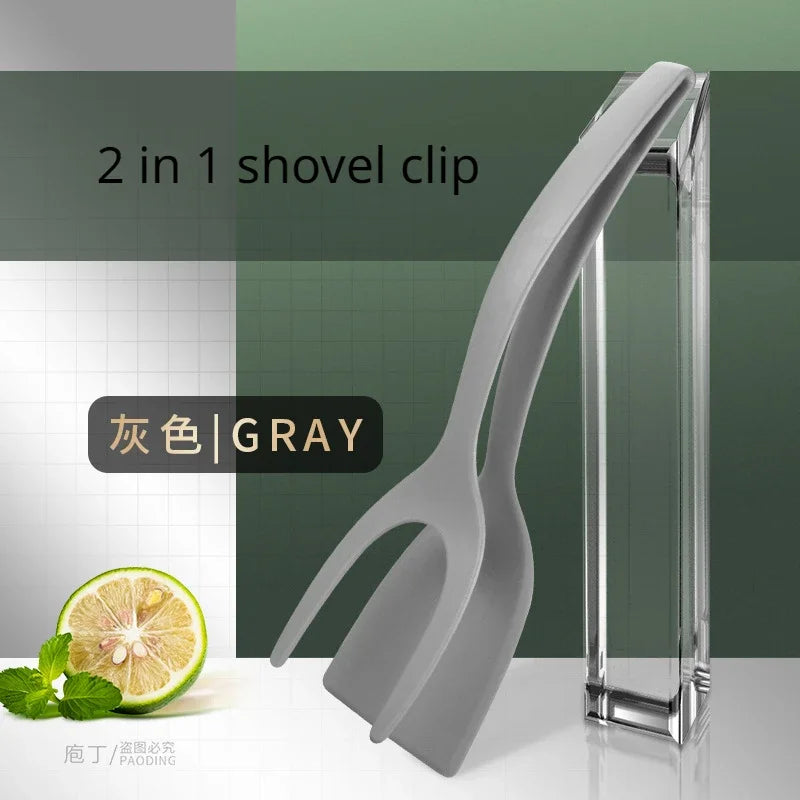 2 in1 Silicone Clip Spatula for Frying - MONLANE