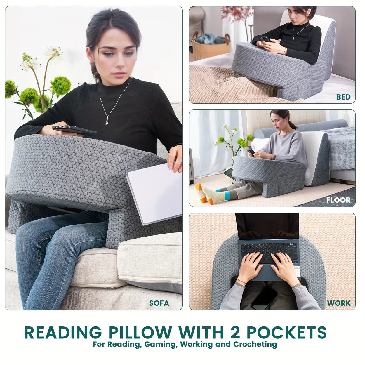 Arm Rest Lap Desk Pillow - MONLANE