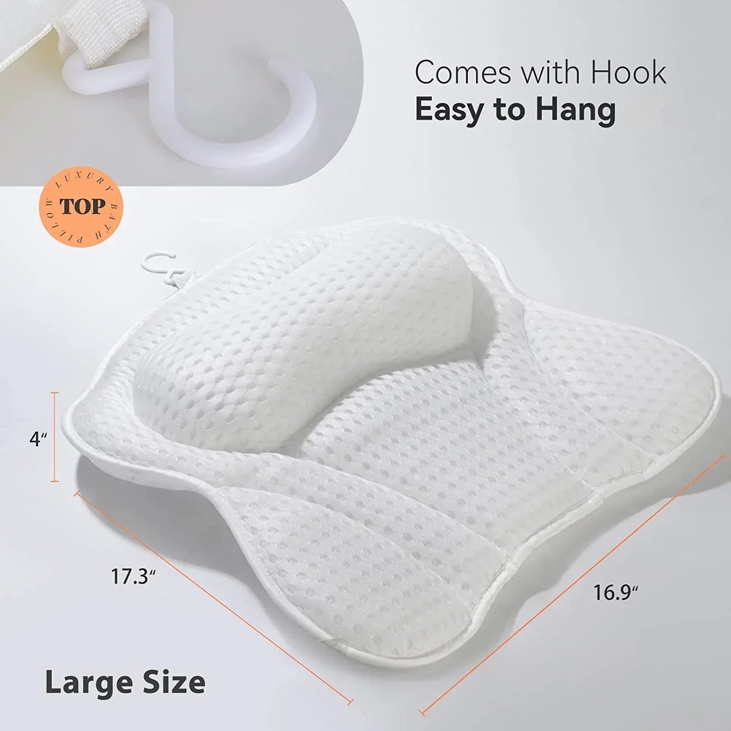 Bathtub Pillow for for Neck & Back Support - MONLANE