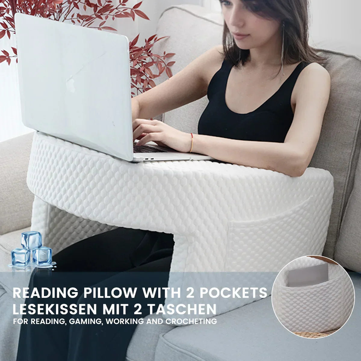 Arm Rest Lap Desk Pillow - MONLANE