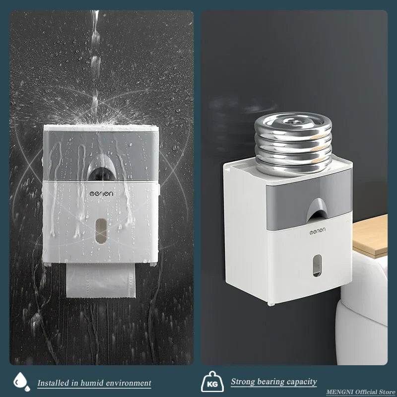 Wall Mount toilet Roll Organizer - MONLANE