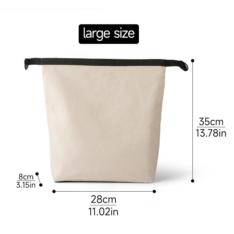 canvas Insulated Lunch Bag