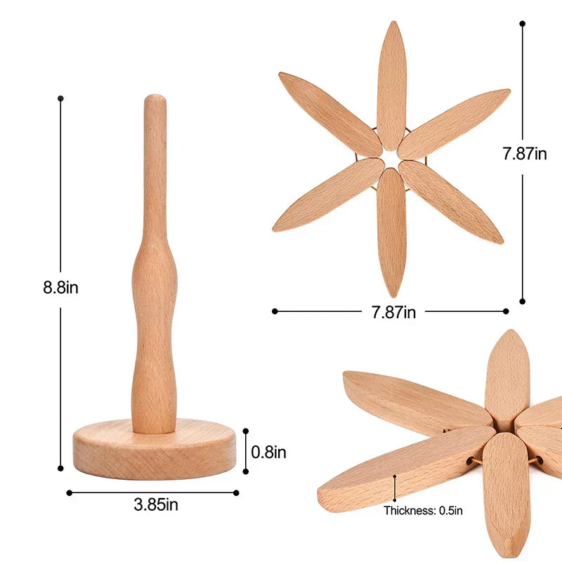 Wooden Tree Shape Pot Coasters - MONLANE