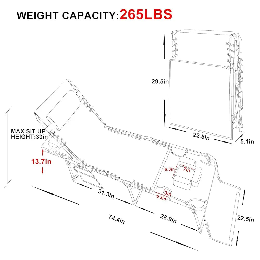 5-Position Lounge Chair