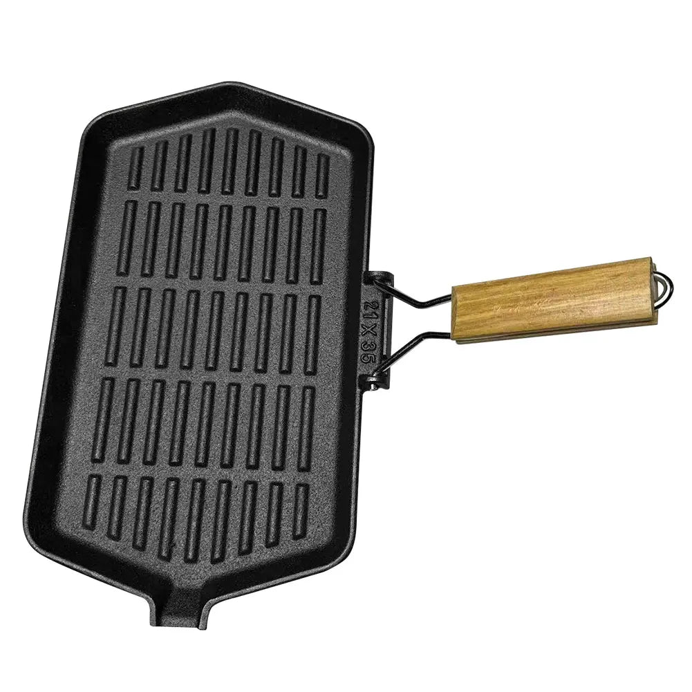 34X19cm Cast Iron Grill Pan