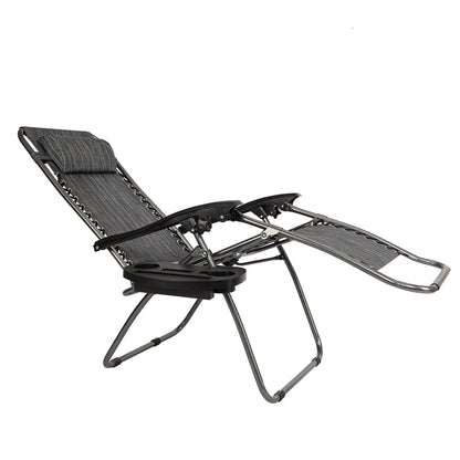 Patio Chairs with Pillow and Utility Tray