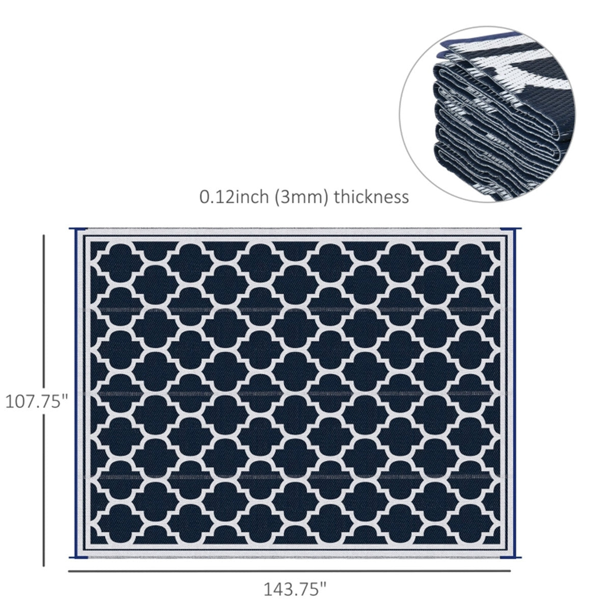 Camping Carpet Straw Floor Mat