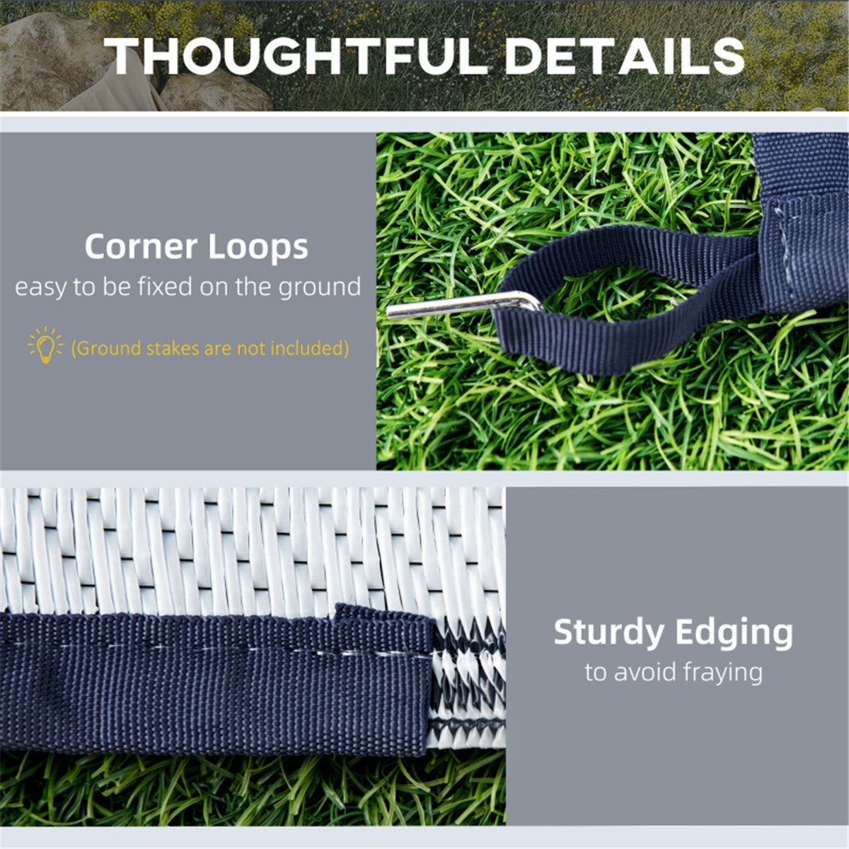 Camping Carpet Straw Floor Mat