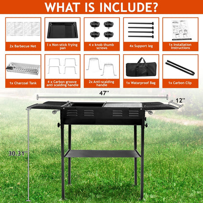 Portable Charcoal BBQ Grill