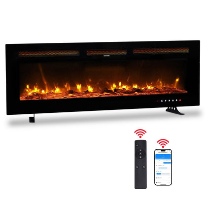 50" Smart WiFi Electric Fireplace Insert