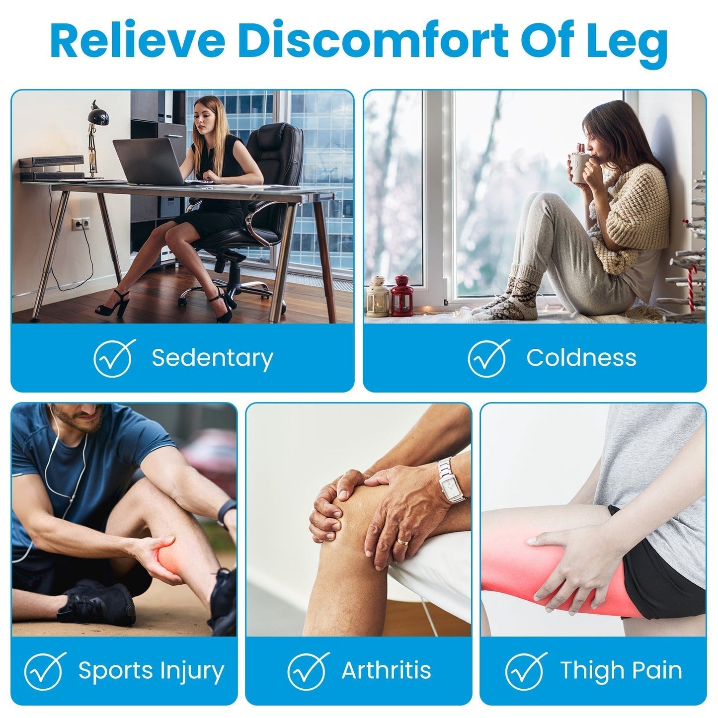 Cordless Air Compression Leg Massager