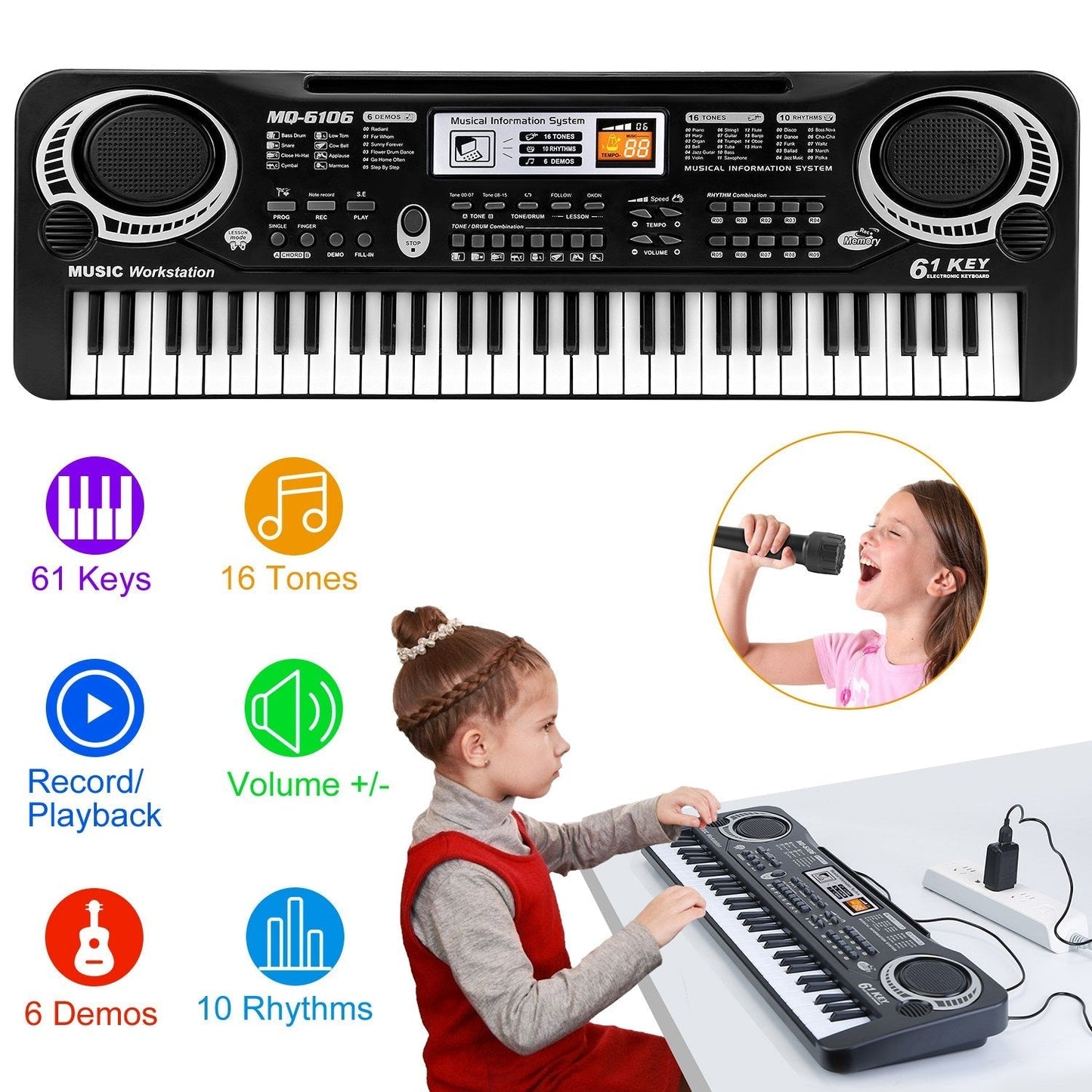 Digital Music Electronic Keyboard