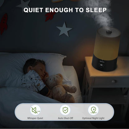 4L Top Fill Ultrasonic Cool Mist Humidifier