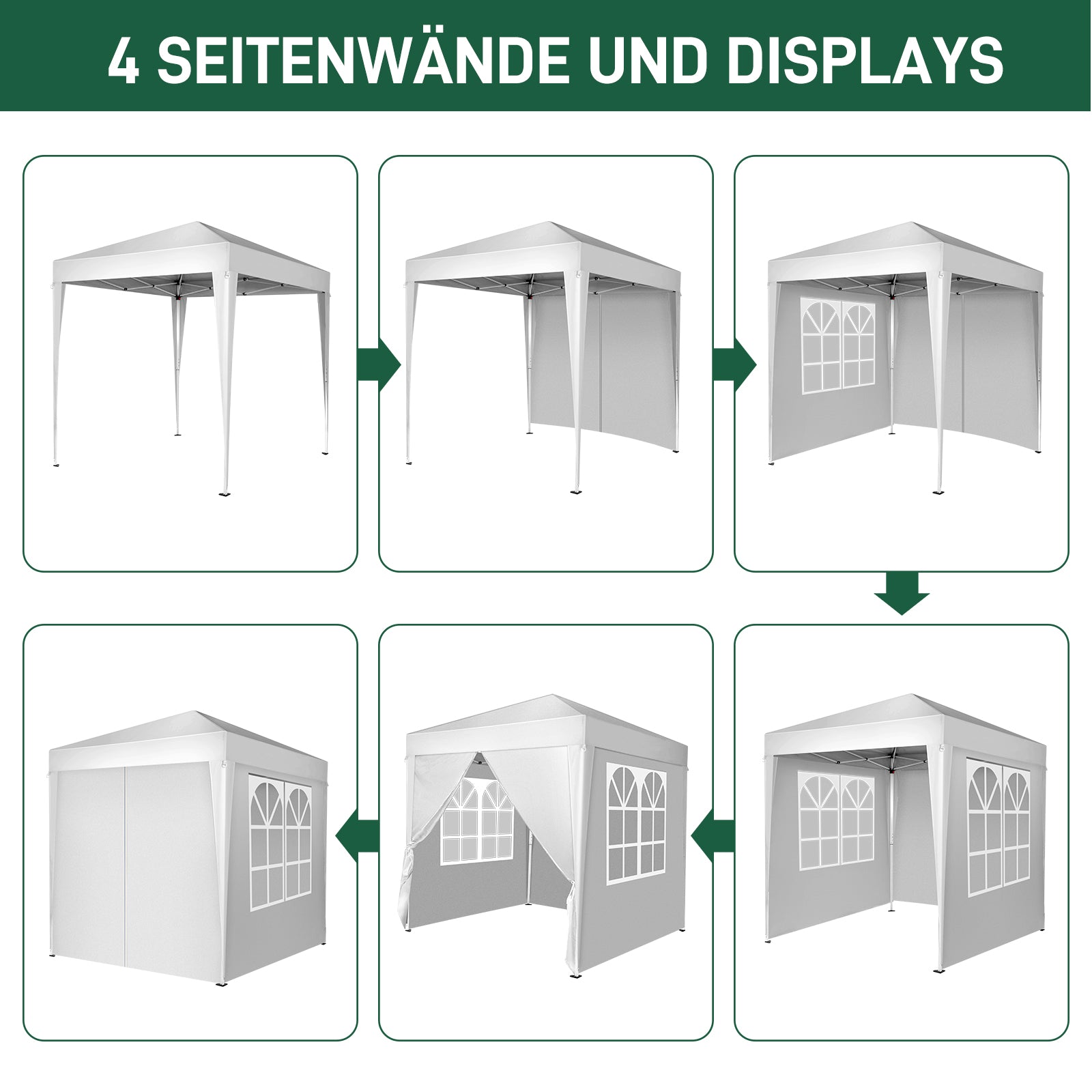 6.5x6.5ft Pop Up Canopy Tent