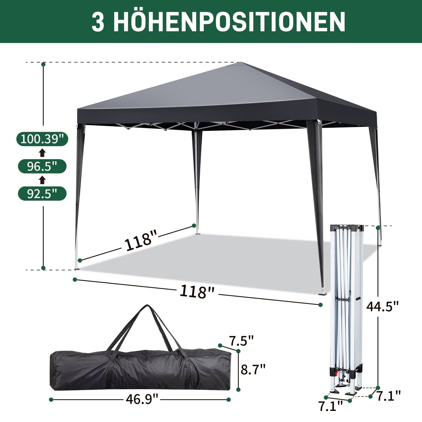 10x10ft Outdoor Portable Instant Canopy