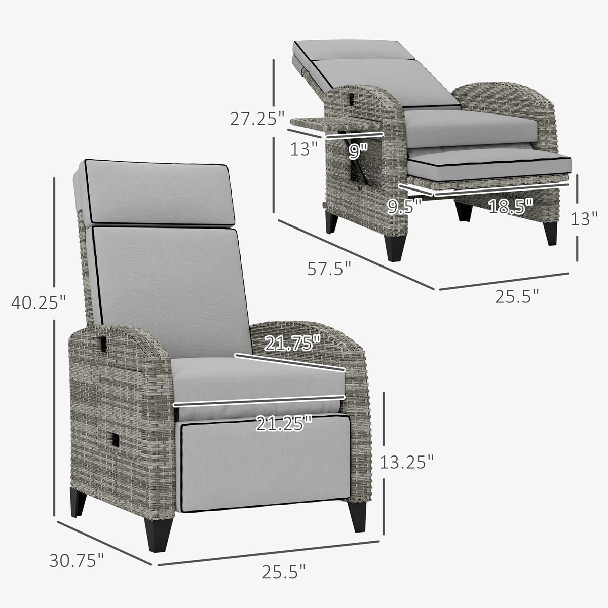 Outdoor Recliner Chair