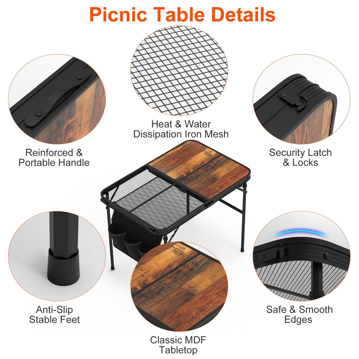 Foldable Camping Picnic Table