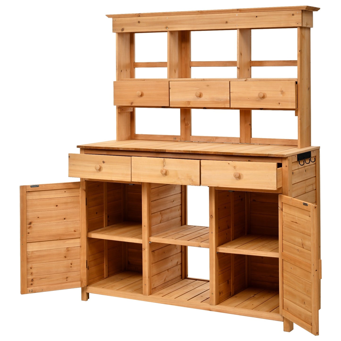 Patio Storage Workstation with Shelves