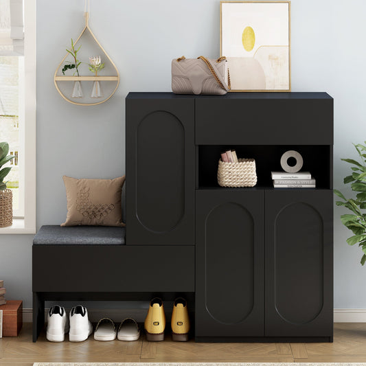 Elegant 2-in-1 Shoe Cabinet