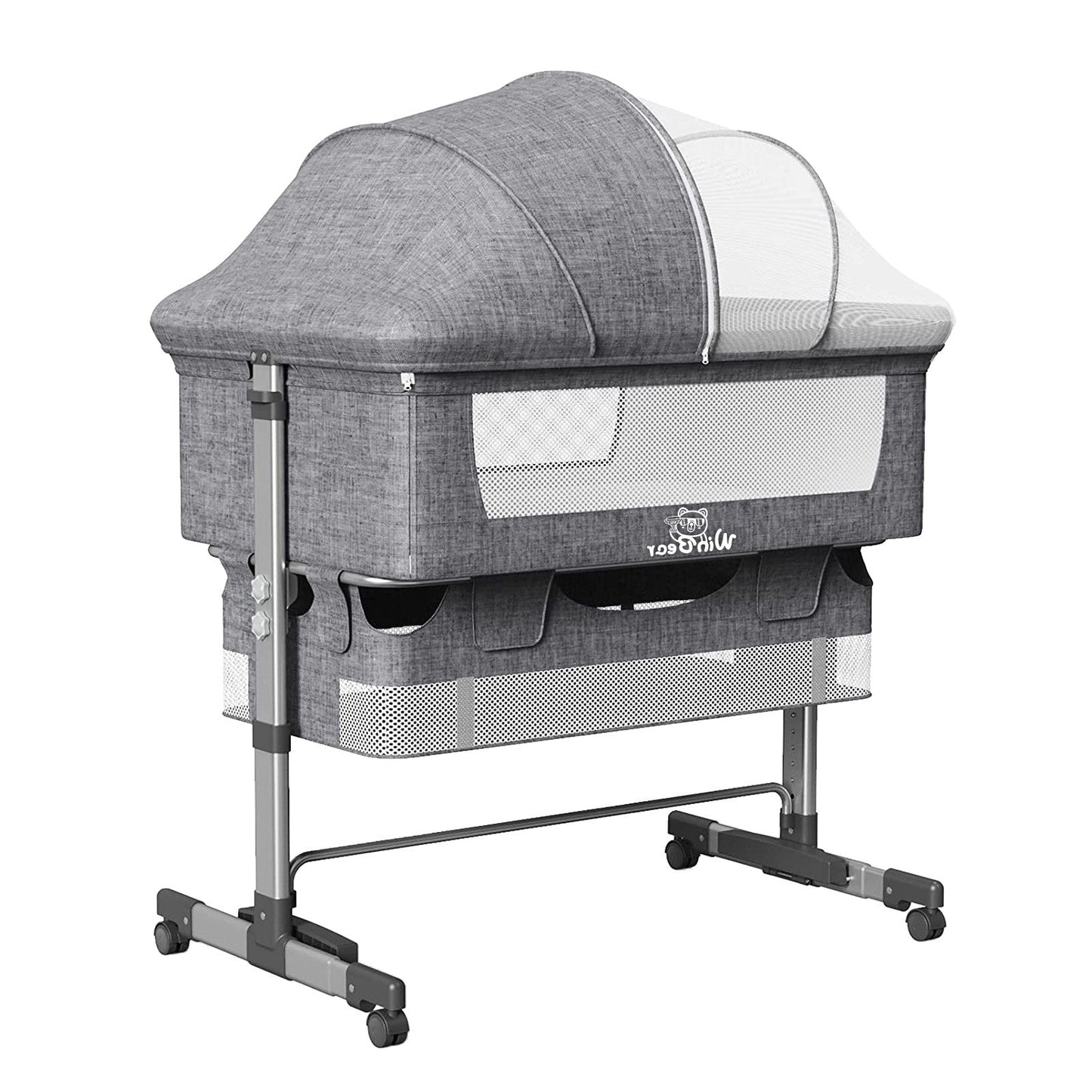 Baby Bassinet Bedside Sleeper-Grey