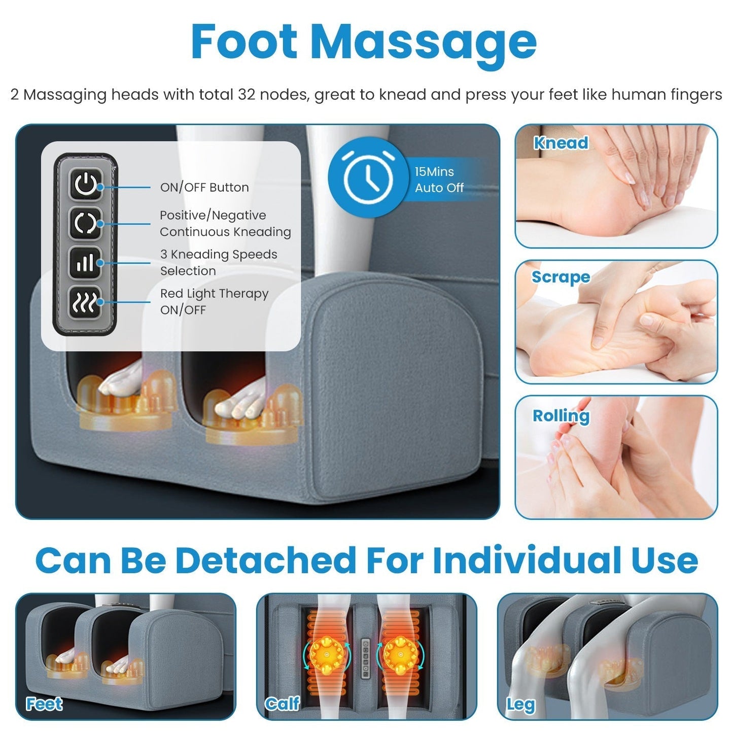 Full Body Electric Massage Mat with Heat