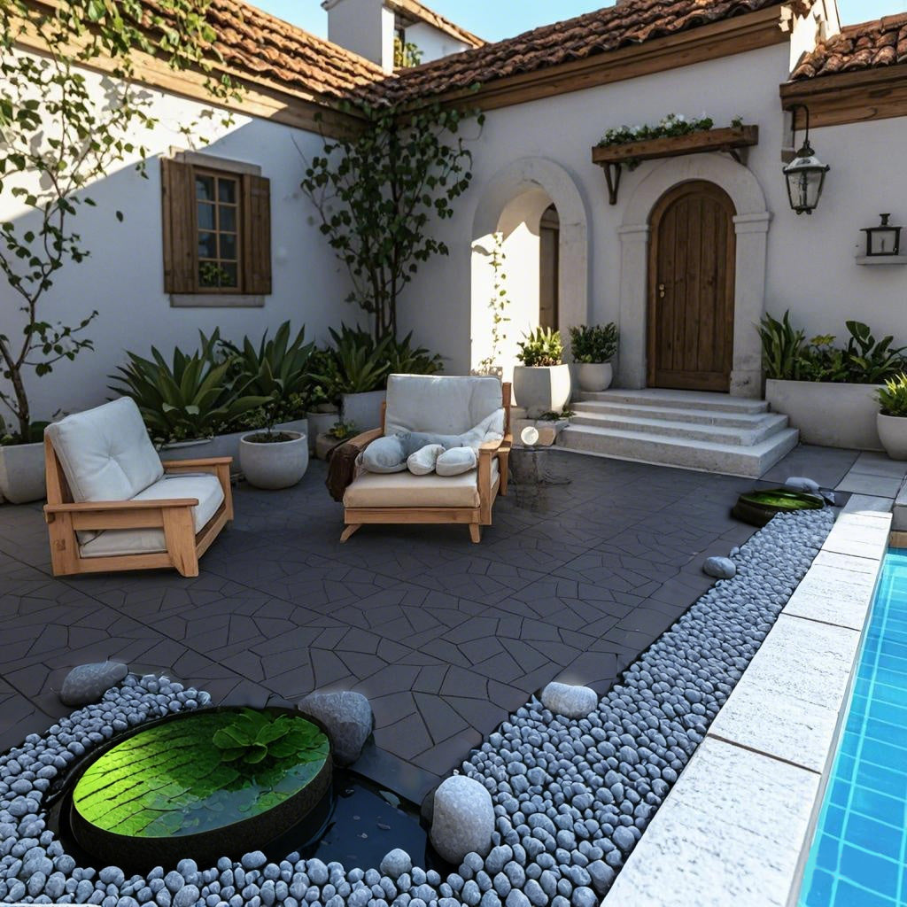 Easy To Clean Interlocking Deck Tiles