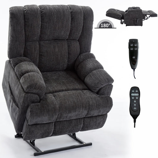 Dual Motor Heat Massage Electric Recliner