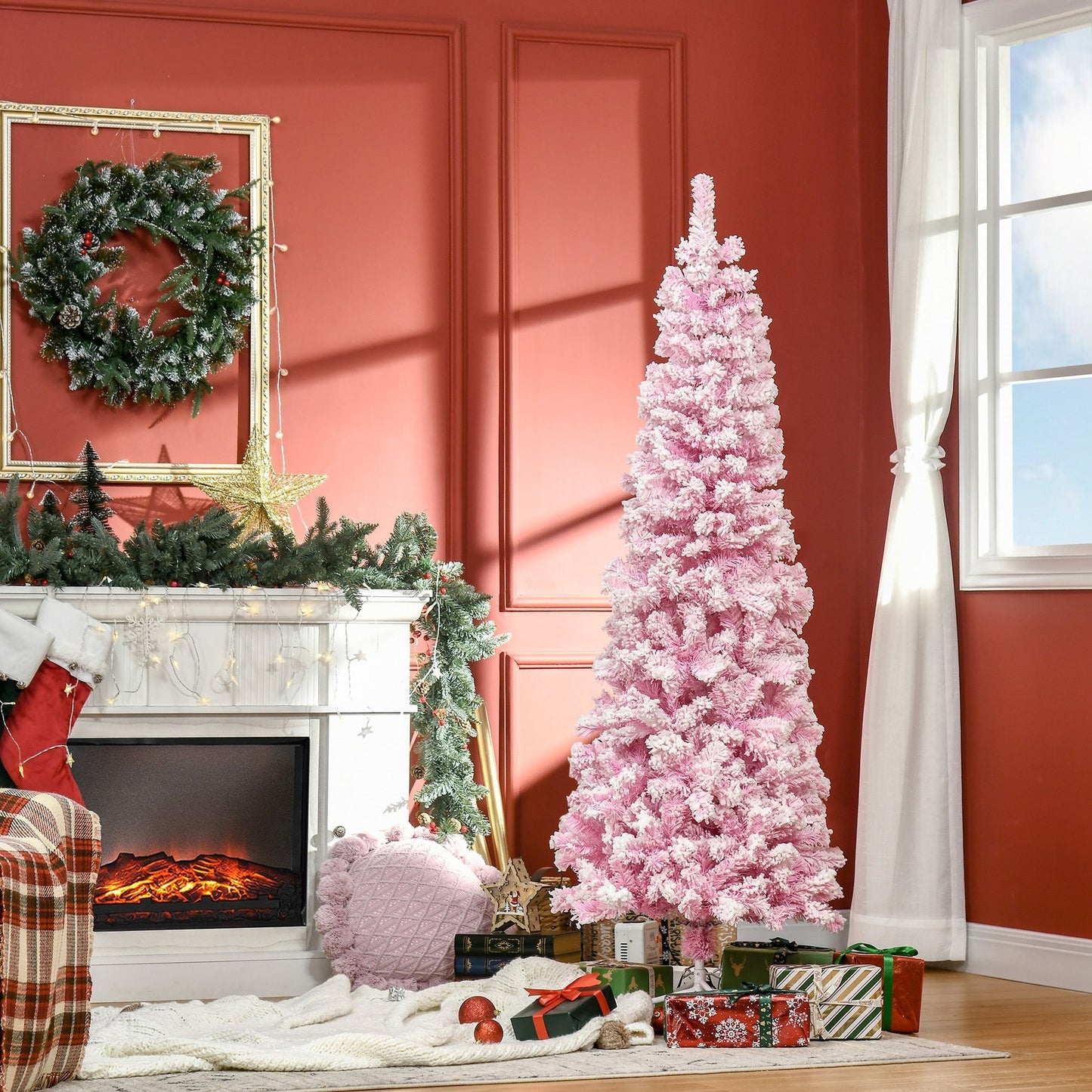 6ft Pink Christmas tree