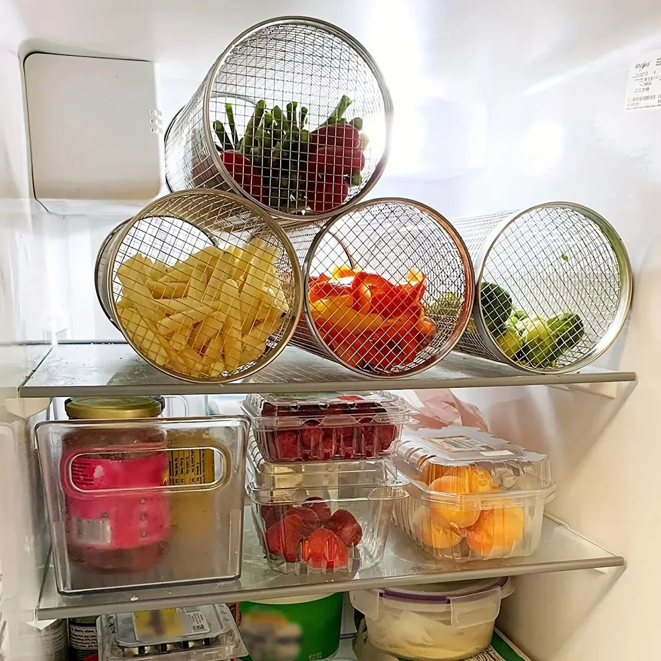 Stainless Steel Portable Barbecue Basket