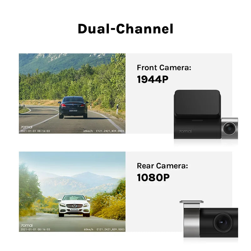 Dash Cam Pro Plus Built-in GPS Wifi Support