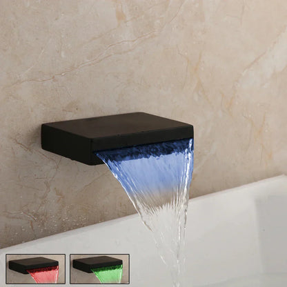 LED Waterfall Bathtub Faucet