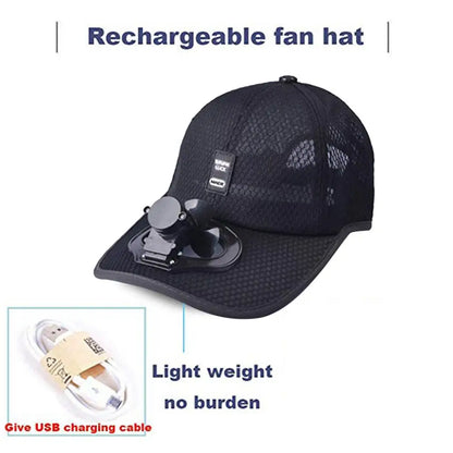 Solar Powered Fan cap