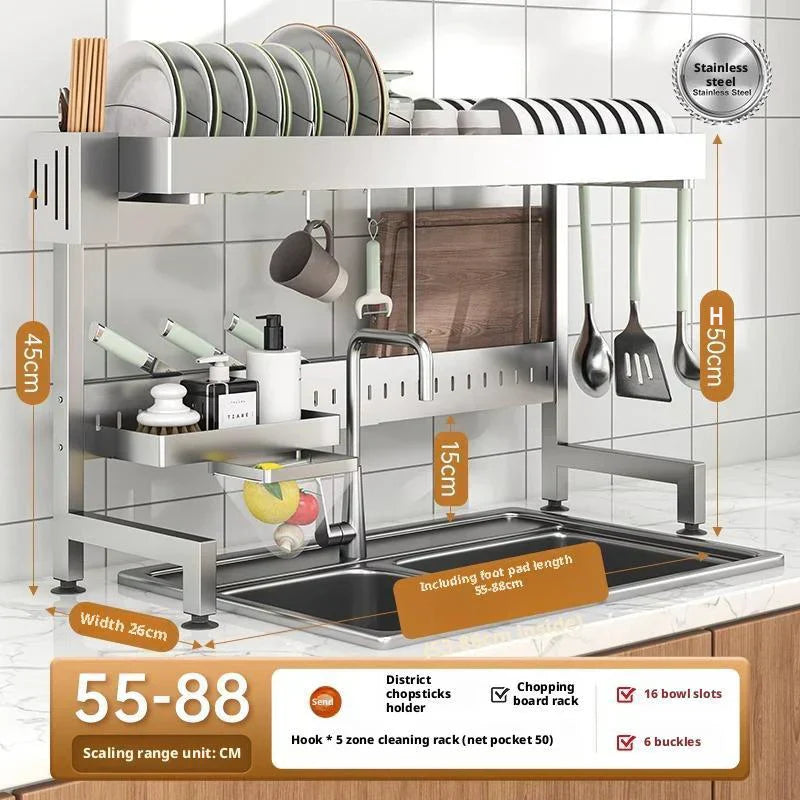 Adjustable Over The Sink Drying Rack