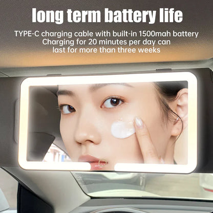 Car LED Makeup HD Mirror
