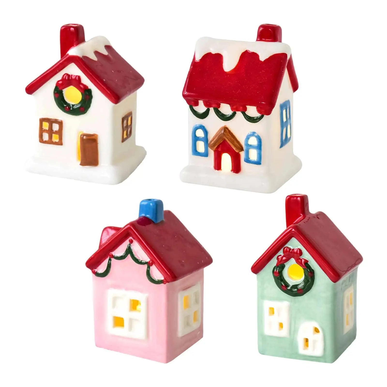Ceramic Christmas Village House Decoration