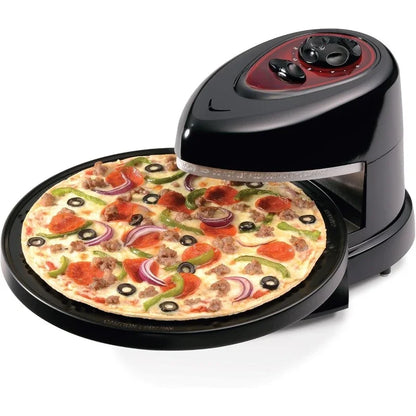 Fast delivery.Pizzazz Plus Rotating Oven, Black