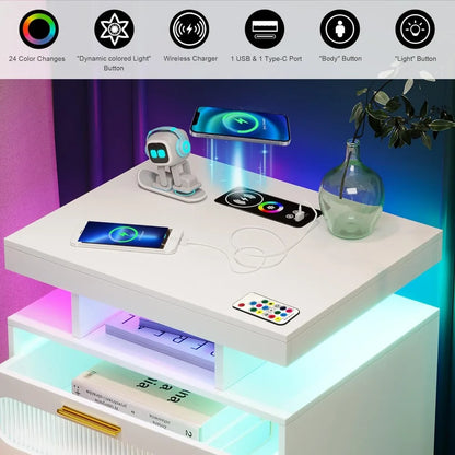 LED Night Stand with Motion Sensor Lights