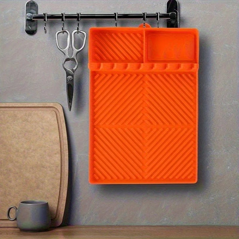 Grill Mat with Side Shelf