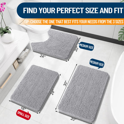 Thick Absorbent Shaggy Bath Mat
