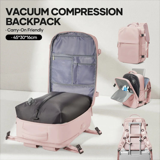 Air Vacuum Compressed Travel Backpack