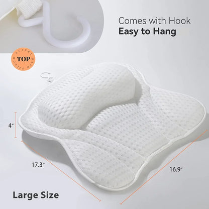 Luxury Bathtub Pillow with Suction Cups