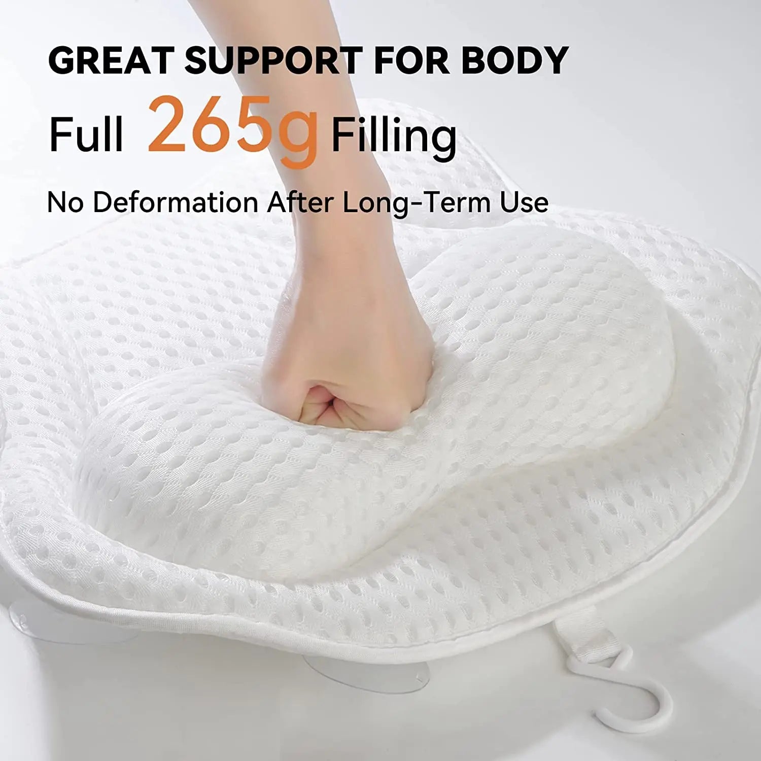 Luxury Bathtub Pillow with Suction Cups